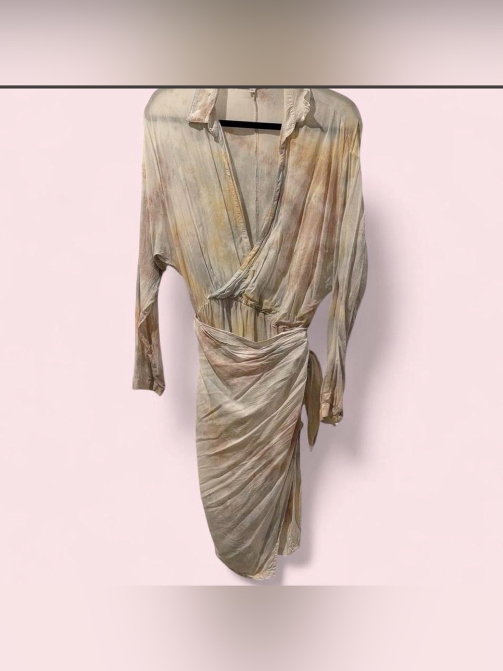 Young Fabulous & Broke Raine Tye Dye Pastel Wrap Dress